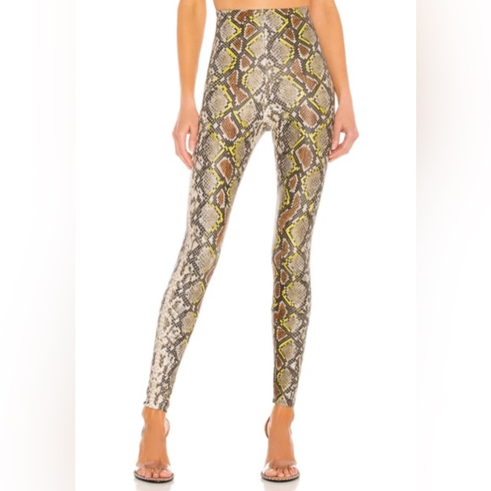 Commando Faux Snake Print Leggings Size S‎ High Rise Stretch Python Print Pants